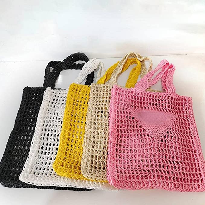 2022 Designer Totes Bag Brands Hollow Letters Straw Tote Fashion Paper Hand Woven Women Shoulder Bags Summer Beach Handbag Luxury Bag Travel Fishing Mesh Bolsa, Pink
2022 Designer Totes Bag Brands Hollow Letters Straw Tote Fashion Paper Hand Woven Women Shoulder Bags Summer Beach Handbag Luxury Bag Travel Fishing Mesh Bolsa, Pink