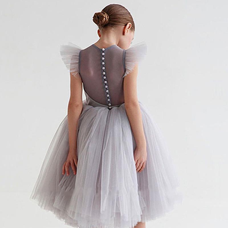 Girl's Dresses Formal Perspective Back Flower Girl Dress For Weddingding Kids Tulle Sleeves Princess Gown Pearls Beading First Communion Dre, Black
Girl's Dresses Formal Perspective Back Flower Girl Dress For Weddingding Kids Tulle Sleeves Princess Gown Pearls Beading First Communion Dre, Black