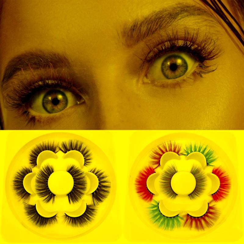 False Eyelashes Pairs 3D Faux Mink Lashes Natural Drama Colorful Long Soft Handmade Curly Eyelash ExtensionFalse
False Eyelashes Pairs 3D Faux Mink Lashes Natural Drama Colorful Long Soft Handmade Curly Eyelash ExtensionFalse