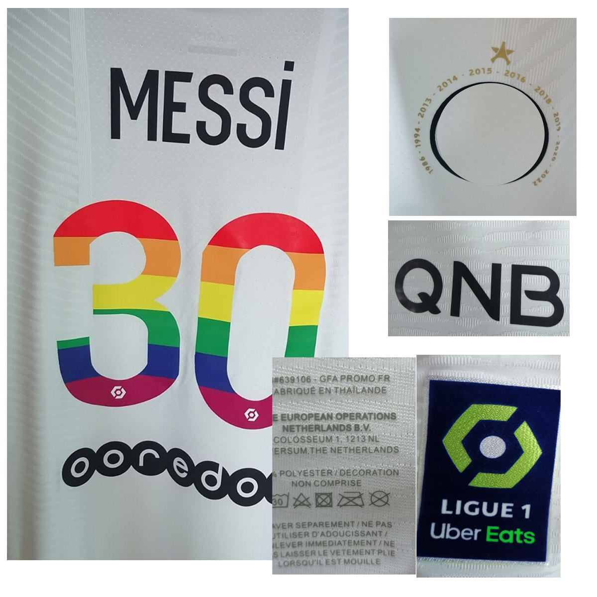 American College Football Wear 2022 Match Worn Player Issue Rainbow Jersey with wash tag custom any name number Maillot SPorts Shirt, Player version
American College Football Wear 2022 Match Worn Player Issue Rainbow Jersey with wash tag custom any name number Maillot SPorts Shirt, Player version