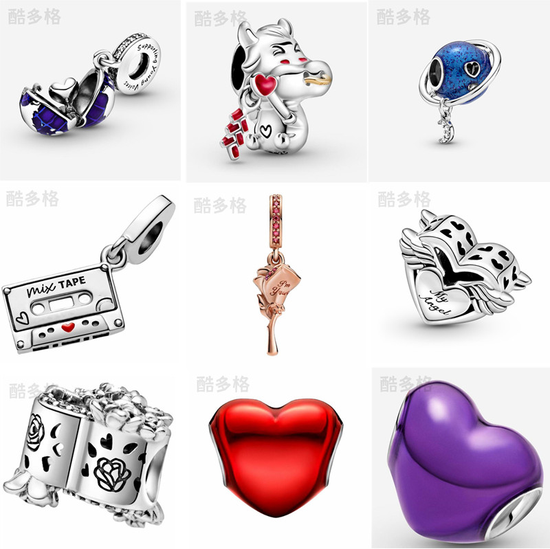 Brand New s925 Sterling Silver Loose Beads DIY Pendant Original Fit Pandora Fashion Charm Bracelet Animal Angel Flower Heart Women Gift Jewelry Accessories
Brand New s925 Sterling Silver Loose Beads DIY Pendant Original Fit Pandora Fashion Charm Bracelet Animal Angel Flower Heart Women Gift Jewelry Accessories
