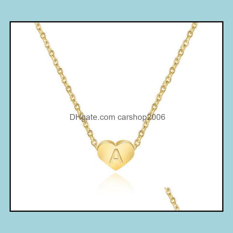Pendant Necklaces Pendants Jewelry Stainless Steel Initial Name Necklace A-Z Alphabet Letter Love Heart Men Women Gift Drop Delivery 2021
Pendant Necklaces Pendants Jewelry Stainless Steel Initial Name Necklace A-Z Alphabet Letter Love Heart Men Women Gift Drop Delivery 2021