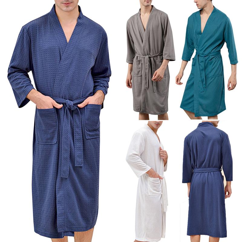 Men's Sleepwear Men Cardigan Bathrobe Thin Men's Home Clothes V Neck Long Sleeve Plush Male Solid Color Bath Robes CoatMen's
Men's Sleepwear Men Cardigan Bathrobe Thin Men's Home Clothes V Neck Long Sleeve Plush Male Solid Color Bath Robes CoatMen's