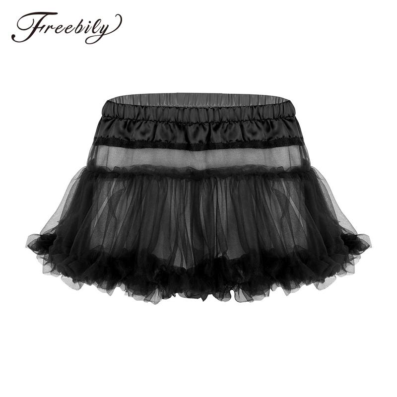 Underpants Mens Sissy Lingerie Panties Skirts Satin Elastic Waistband Frilly Ruffled Soft Tulle Layered Skirt Short Man Babydolls Mini TutuU, Black
Underpants Mens Sissy Lingerie Panties Skirts Satin Elastic Waistband Frilly Ruffled Soft Tulle Layered Skirt Short Man Babydolls Mini TutuU, Black
