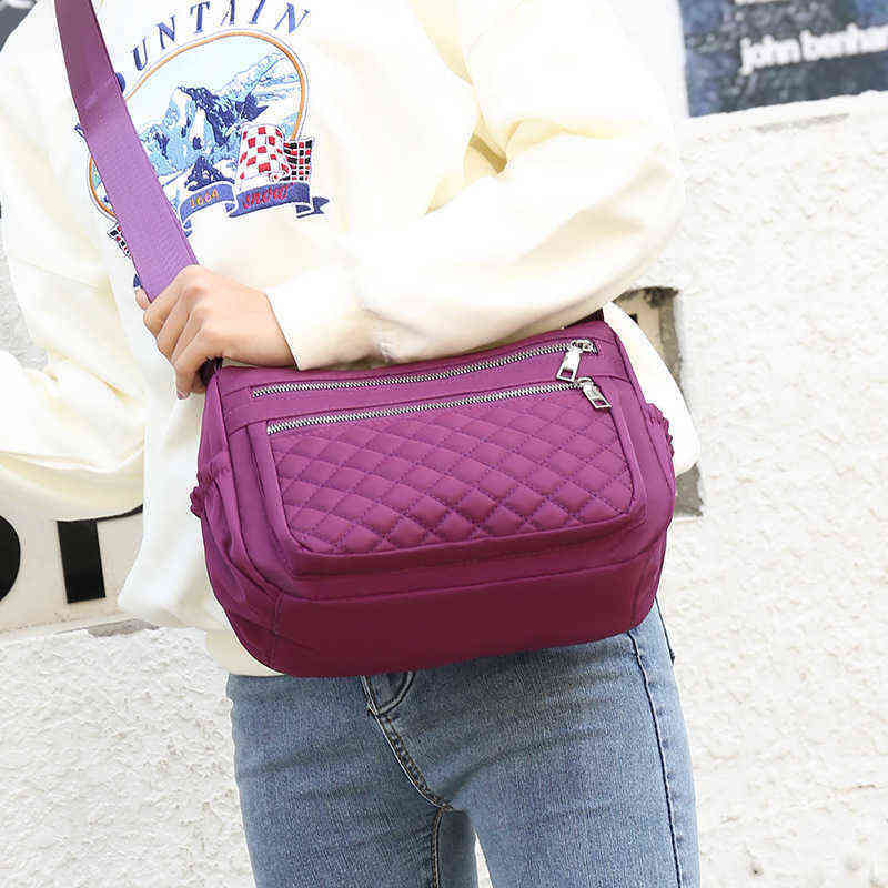 Women s Shoulder Bag Nylon Cloth Messenger Leisure Mommy Bag Lingge Backpack Can Be Ordered handbag 220514