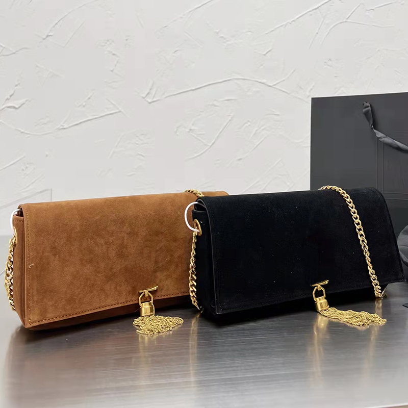 Designer Women Kate 99 Suede Messenger Bag Luxurys Designers Bags Paris Brand Nubuck Leather Tassel Crossbody Handbag Lady Chain Strap Flap Shoulder Handbags, Black
Designer Women Kate 99 Suede Messenger Bag Luxurys Designers Bags Paris Brand Nubuck Leather Tassel Crossbody Handbag Lady Chain Strap Flap Shoulder Handbags, Black