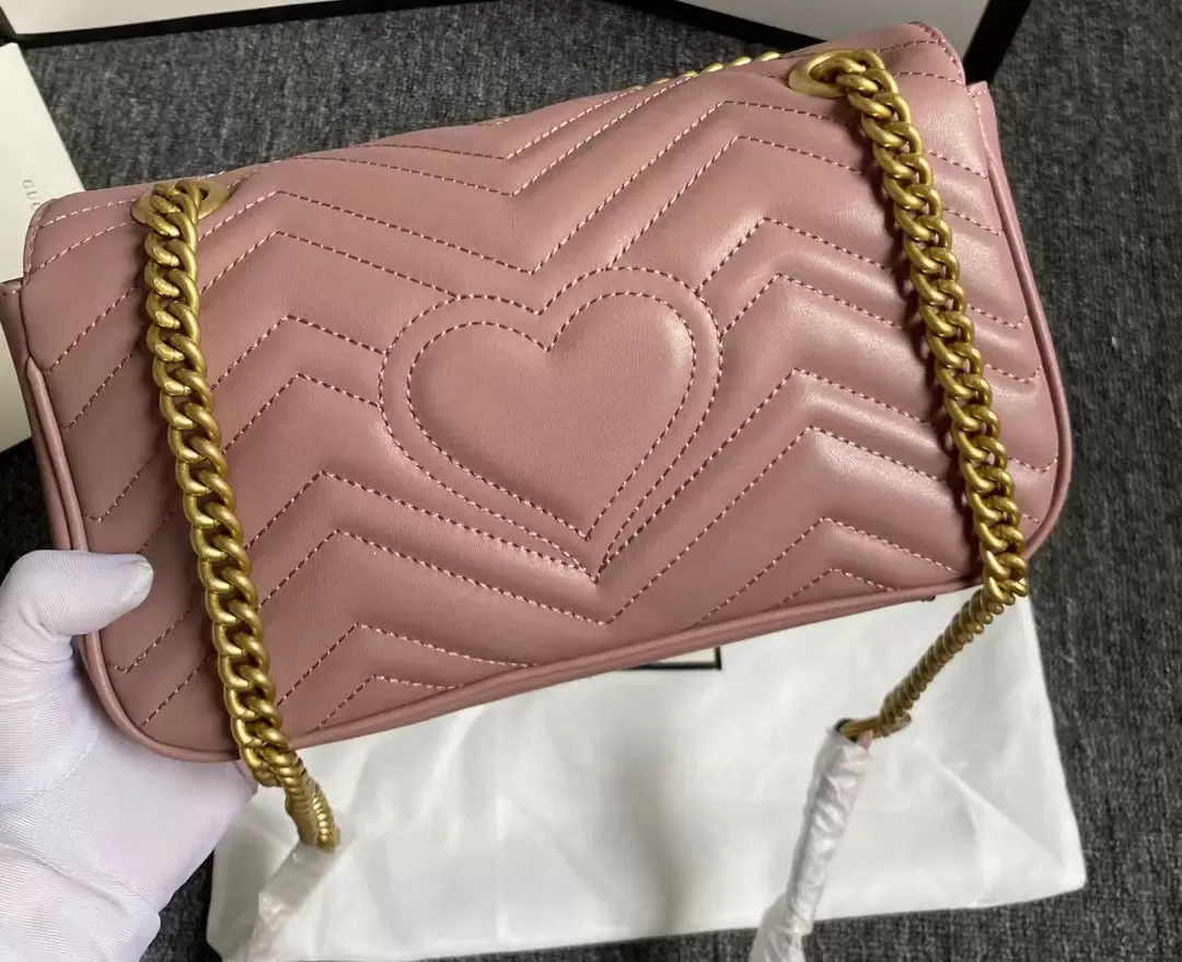 Fashion Marmont bag Love heart V Wave Pattern Satchel Shoulder Bag Chain Handbags Crossbody Purse Lady Leather Classic Style Tote Bags
Fashion Marmont bag Love heart V Wave Pattern Satchel Shoulder Bag Chain Handbags Crossbody Purse Lady Leather Classic Style Tote Bags