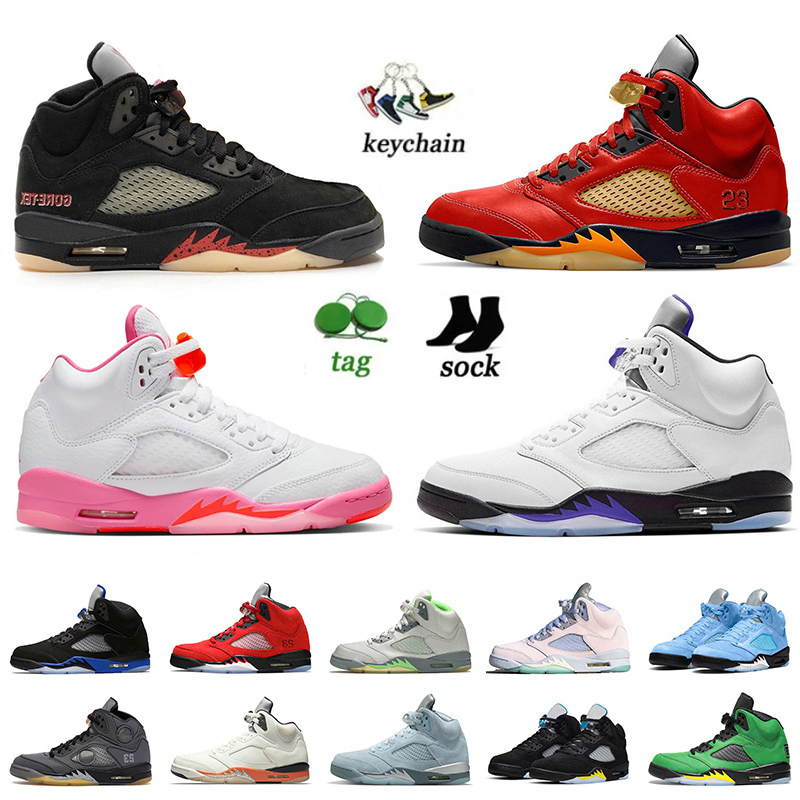 Top Quality 5 Mens Jumpman 5s Basketball Shoes 5S Off Noir Pinksicle Mars For Her Easter Racer Blue Jade Whites Raging Bull Sail UNC Black Muslin Women Sneakers 36-47, C15 40-47
Top Quality 5 Mens Jumpman 5s Basketball Shoes 5S Off Noir Pinksicle Mars For Her Easter Racer Blue Jade Whites Raging Bull Sail UNC Black Muslin Women Sneakers 36-47, C15 40-47
