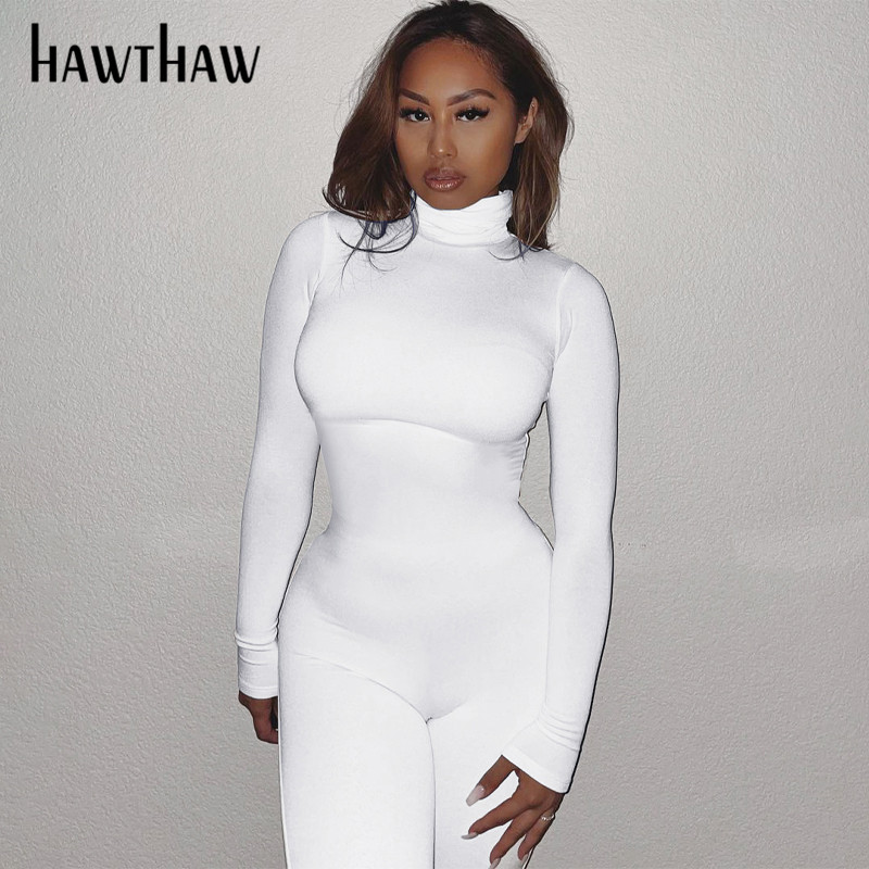Hawthaw Women Autumn Winter Long Sleeve Bodycon Soild Color Turtleneck Jumpsuit Romper Playsuit 2022 Famale Clothing Streetwear, Black
Hawthaw Women Autumn Winter Long Sleeve Bodycon Soild Color Turtleneck Jumpsuit Romper Playsuit 2022 Famale Clothing Streetwear, Black