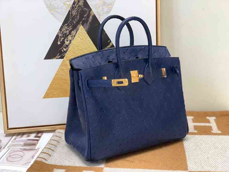 Zeng H's Pure Hand Sewing Hand-held Women's Bag Bk25 Baijin South Africa Kk Ostrich Skin 73 Blue
Zeng H's Pure Hand Sewing Hand-held Women's Bag Bk25 Baijin South Africa Kk Ostrich Skin 73 Blue