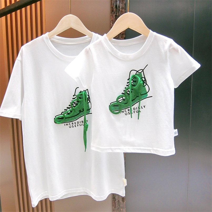 Children s Summer T shirt Parent child Short sleeved Style Fried Street Mother and Daughter Family Clothes mommy me 220614, White
Children s Summer T shirt Parent child Short sleeved Style Fried Street Mother and Daughter Family Clothes mommy me 220614, White