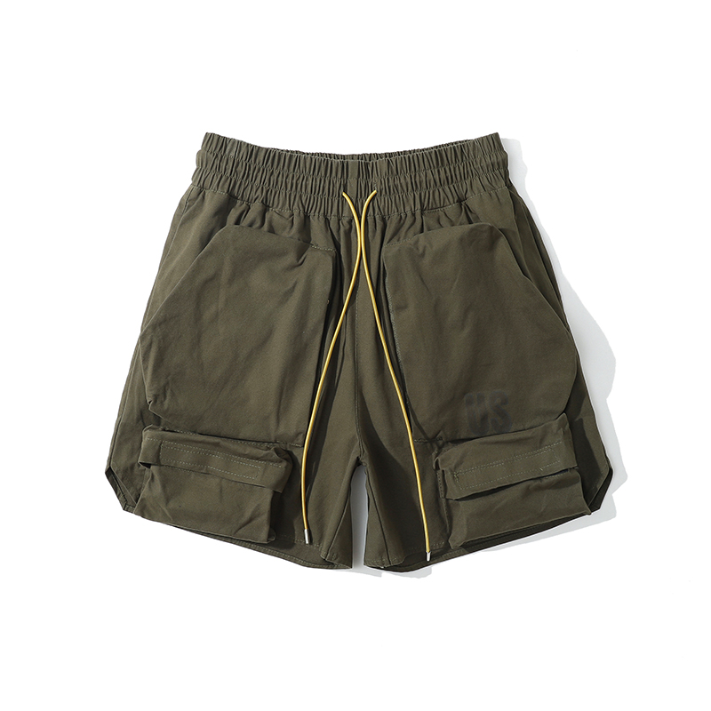 Multi-pockets Green Cargo Shorts for Men Elastic Waist High Street Loose Casual Summer Knee Length Pants
Multi-pockets Green Cargo Shorts for Men Elastic Waist High Street Loose Casual Summer Knee Length Pants