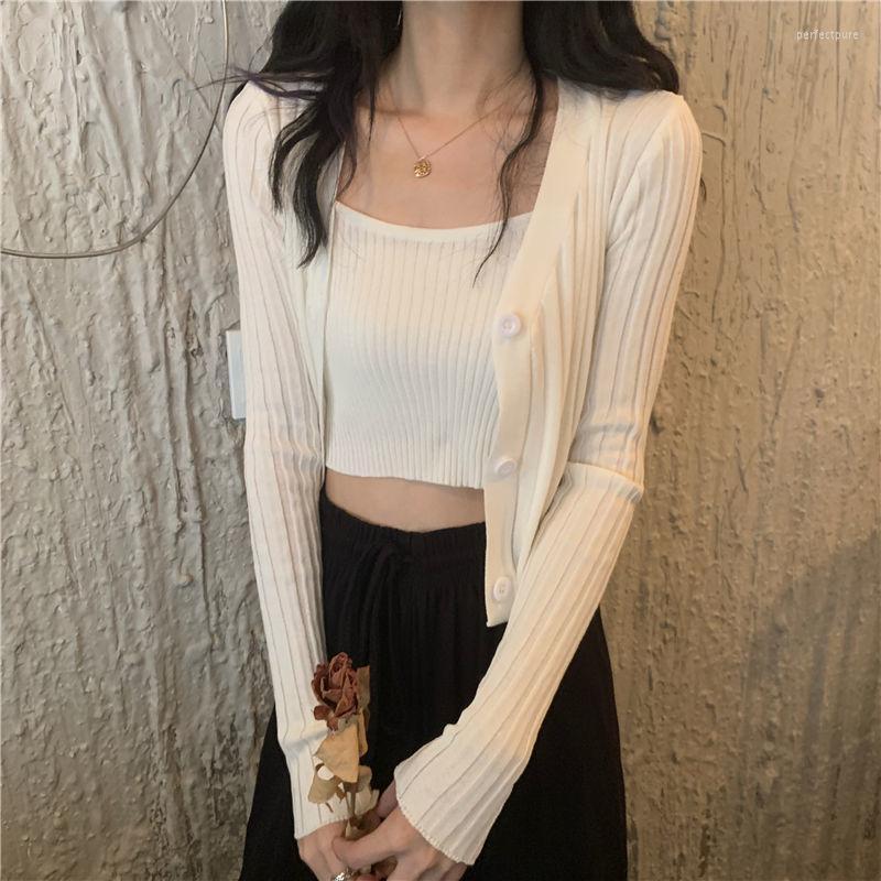 Women's Knits & Tees Woman Sweaters Femme Chandails Knitwear Spring And Autumn 2022 Cardigan Coat Two-Piece Camisole Set Pull Hi Perf22, White
Women's Knits & Tees Woman Sweaters Femme Chandails Knitwear Spring And Autumn 2022 Cardigan Coat Two-Piece Camisole Set Pull Hi Perf22, White