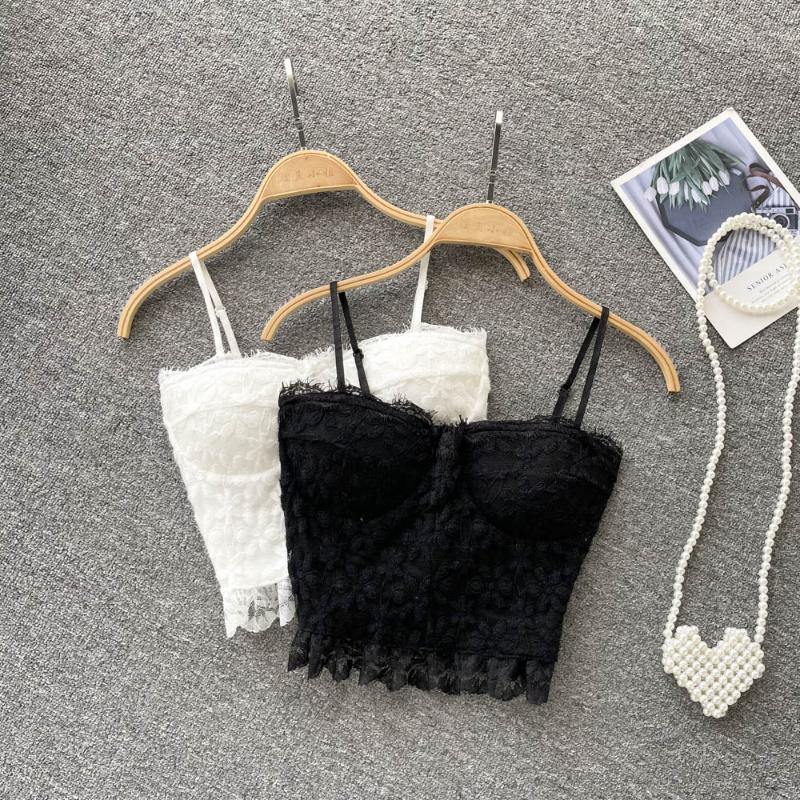 Women's Tanks & Camis Spaghetti Strap Crop Top Women Lace Corset Tops V Neck For Woman Sexy Cropped Feminino Drop, White
Women's Tanks & Camis Spaghetti Strap Crop Top Women Lace Corset Tops V Neck For Woman Sexy Cropped Feminino Drop, White
