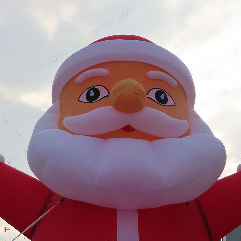 Outdoor Activities 6m 20ft/ 12m 40ft tall Giant Large Inflatable Santa Claus Model with led light For Christmas Festival Playground Decoration