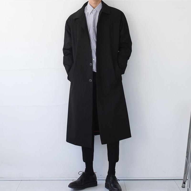 Men's Trench Coats VIANKANI Legible Autumn Coat Men Casual Turn-down Collar Korean Long Solid -2XL Viol22, Black
Men's Trench Coats VIANKANI Legible Autumn Coat Men Casual Turn-down Collar Korean Long Solid -2XL Viol22, Black