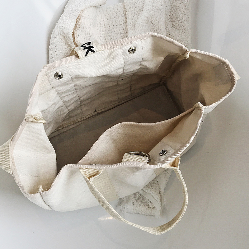 Canvas Handbags Women Men Shopping Bags Reusable Shopping Bag Colour black white Bags CX220325