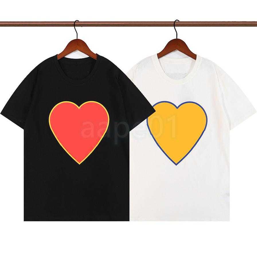 Summer Men Women T Shirts With Heart Pattern Mens Top Quality T Shirt Couples Casual Short Sleeve Tees Asian Size S-2XL1753, White
Summer Men Women T Shirts With Heart Pattern Mens Top Quality T Shirt Couples Casual Short Sleeve Tees Asian Size S-2XL1753, White