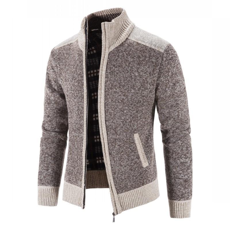 Men's Sweaters Mens Sweater Coat Fashion Patchwork Cardigan Men Knitted Jacket Slim Fit Stand Collar Thick Warm CoatsMen's, Gray
Men's Sweaters Mens Sweater Coat Fashion Patchwork Cardigan Men Knitted Jacket Slim Fit Stand Collar Thick Warm CoatsMen's, Gray
