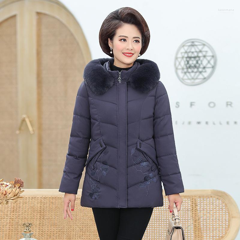 Women's Down & Parkas Winter Coat Middle-aged And Elderly Mother Cotton Women Thickened Jacket With Cap1 Kare22
Women's Down & Parkas Winter Coat Middle-aged And Elderly Mother Cotton Women Thickened Jacket With Cap1 Kare22