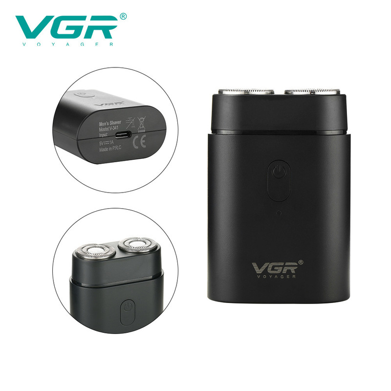 VGR Electric Shaver Multifunctional Rotary Shaver Men's Bald Artifact Rechargeable Shaver V-341 220322