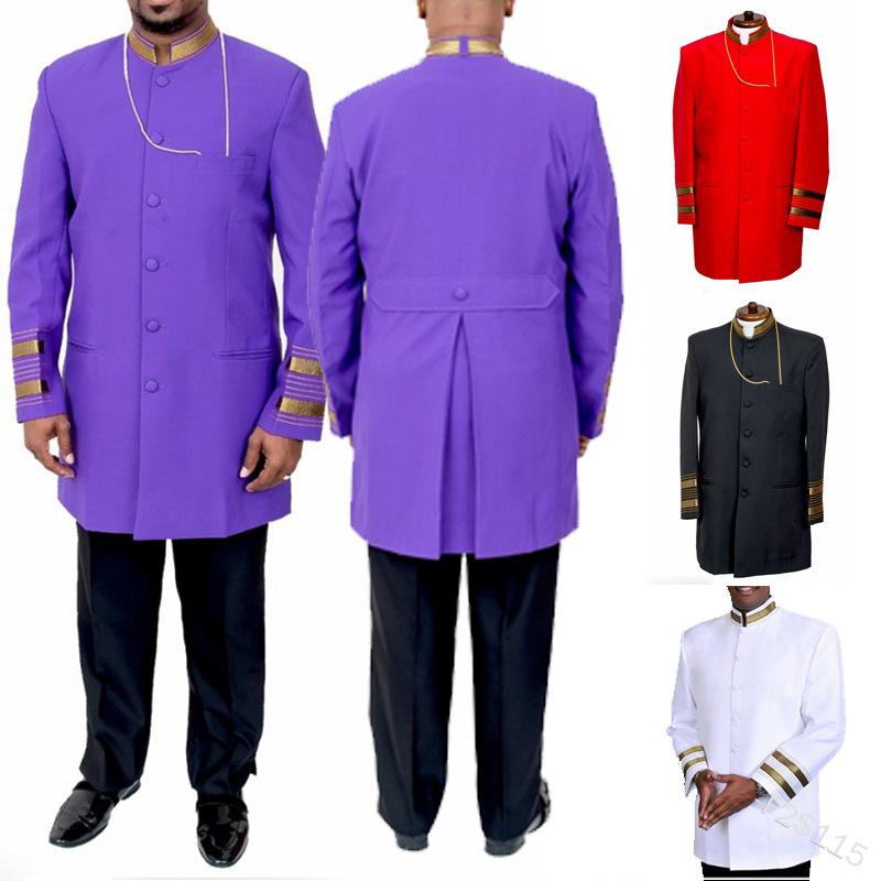 Men's Jackets Long Sleeve Solid Color Stand Collar Men Vintage Coat Jacket Single Breasted Medival Outwear Thobe JacketsMen's, Red
Men's Jackets Long Sleeve Solid Color Stand Collar Men Vintage Coat Jacket Single Breasted Medival Outwear Thobe JacketsMen's, Red