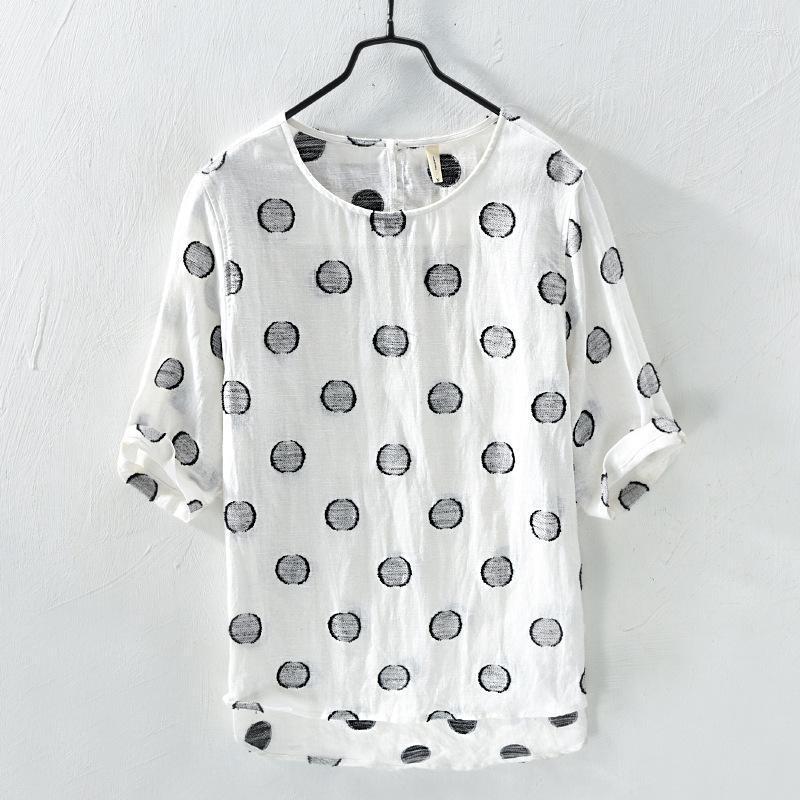 Men's T-Shirts Men's Half Sleeve Cotton Linen Tshirts Dotted Design Summer Round Collar T Shirts Slim Fit Clothing For HolidayMen's Trix, White
Men's T-Shirts Men's Half Sleeve Cotton Linen Tshirts Dotted Design Summer Round Collar T Shirts Slim Fit Clothing For HolidayMen's Trix, White