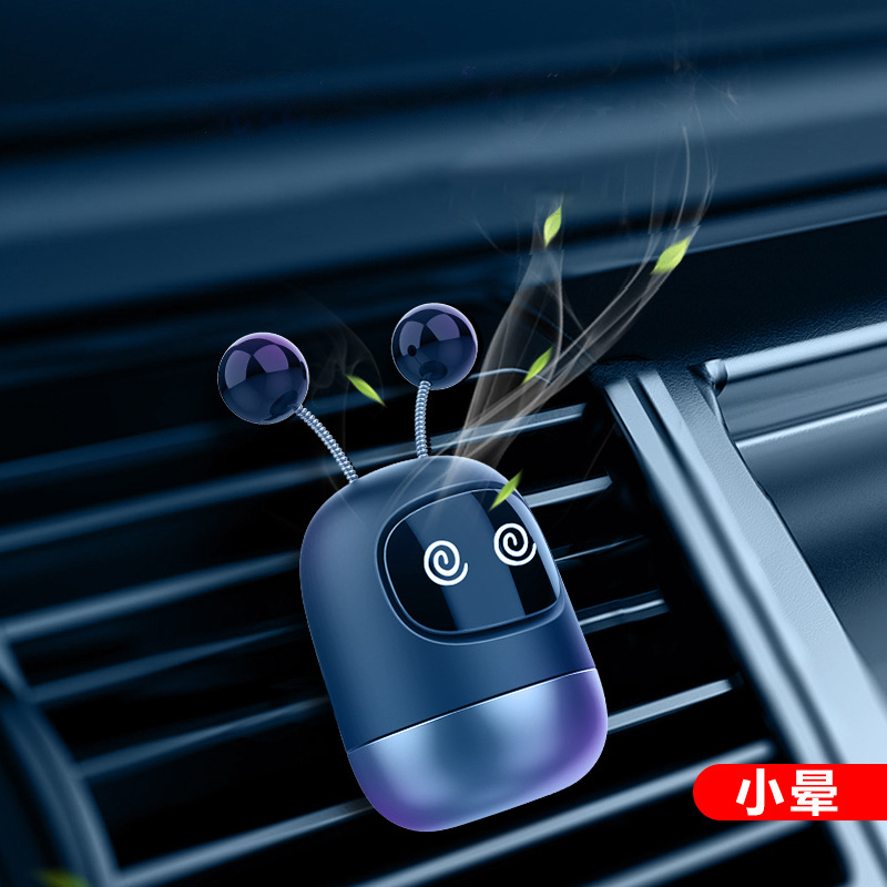 Car Air Freshener Robot shape diffuser Solid Perfume car Lovely expression interior accessories