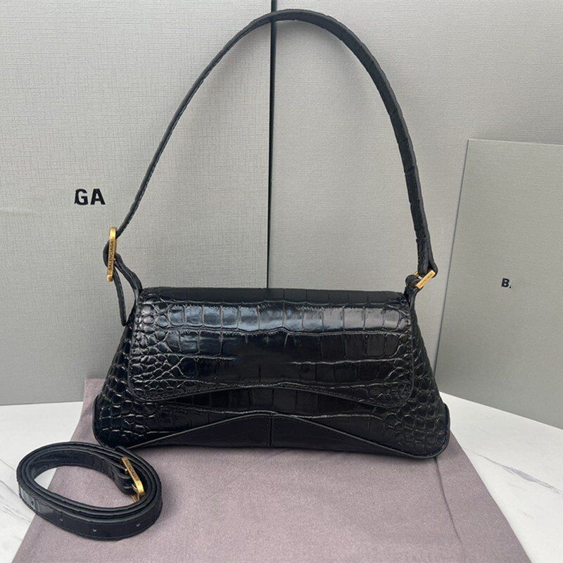 Luxury Fashion XX Flap Bags Crocodile Pattern Vintage Gold BB Hardware Bag Half Moon Handbags Alligator Messenger Baguette Backpack free and fast delivery, Pink
Luxury Fashion XX Flap Bags Crocodile Pattern Vintage Gold BB Hardware Bag Half Moon Handbags Alligator Messenger Baguette Backpack free and fast delivery, Pink
