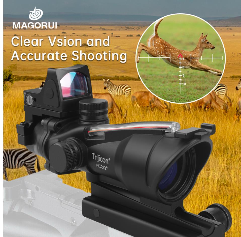 RMR ACOG 4X32 AR15 Riflescope Hunting Fiber Optics Red Dot Illuminated Chevron Glass Etched Reticle Optical Sight.cx, A117-black-green
RMR ACOG 4X32 AR15 Riflescope Hunting Fiber Optics Red Dot Illuminated Chevron Glass Etched Reticle Optical Sight.cx, A117-black-green