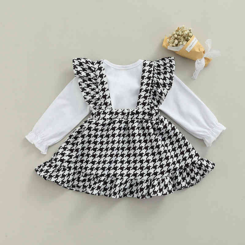 Citgeett Autumn Toddler Baby Girls Clothing Sets Long Sleeves Solid Romper Plaid Printed Jarretel Skirt Spring Suit J220712, Red
Citgeett Autumn Toddler Baby Girls Clothing Sets Long Sleeves Solid Romper Plaid Printed Jarretel Skirt Spring Suit J220712, Red