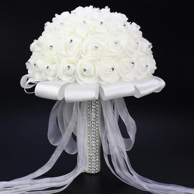 Wedding Flowers SexeMara Bridal Bouquet Beauty Foam Roses Bride Flower White Blue Purple Satin Romantic BouquetWedding
Wedding Flowers SexeMara Bridal Bouquet Beauty Foam Roses Bride Flower White Blue Purple Satin Romantic BouquetWedding