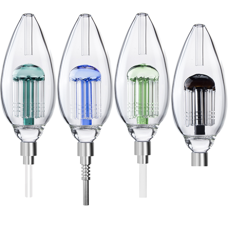 Glassvape168 NC042 Hookah Smoking Pipe OD 63mm Arm Tree Perc Oil Rig 510 Quartz Titanium Ceramic Nail Glass Bong