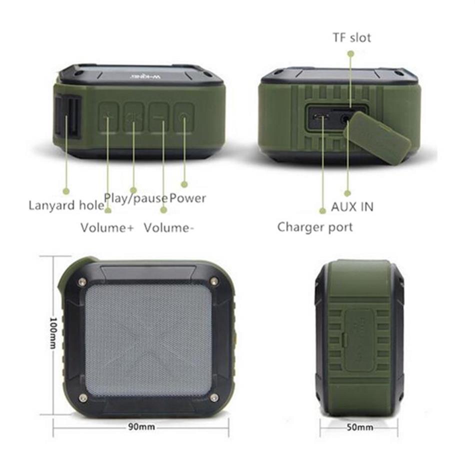 WKING S7 Portable NFC Wireless Waterproof Bluetooth 4 0 Speaker with 10 Hours Playtime for Outdoors Shower 4 colors156j252M235h