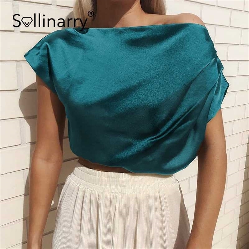Sollinarry Elegant satin solid asymmetric women T-shirt Off shoulder chic lady t shirts evening party Causal sleeveless top 210709, Pink purple
Sollinarry Elegant satin solid asymmetric women T-shirt Off shoulder chic lady t shirts evening party Causal sleeveless top 210709, Pink purple