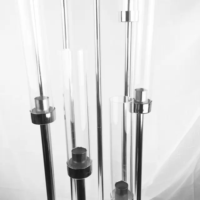 decoration Head Metal Candelabra Candle Holders Road Lead Table Centerpiece Gold Candelabrum Stand Pillar Candlestick For wedding imake186 XJ260305