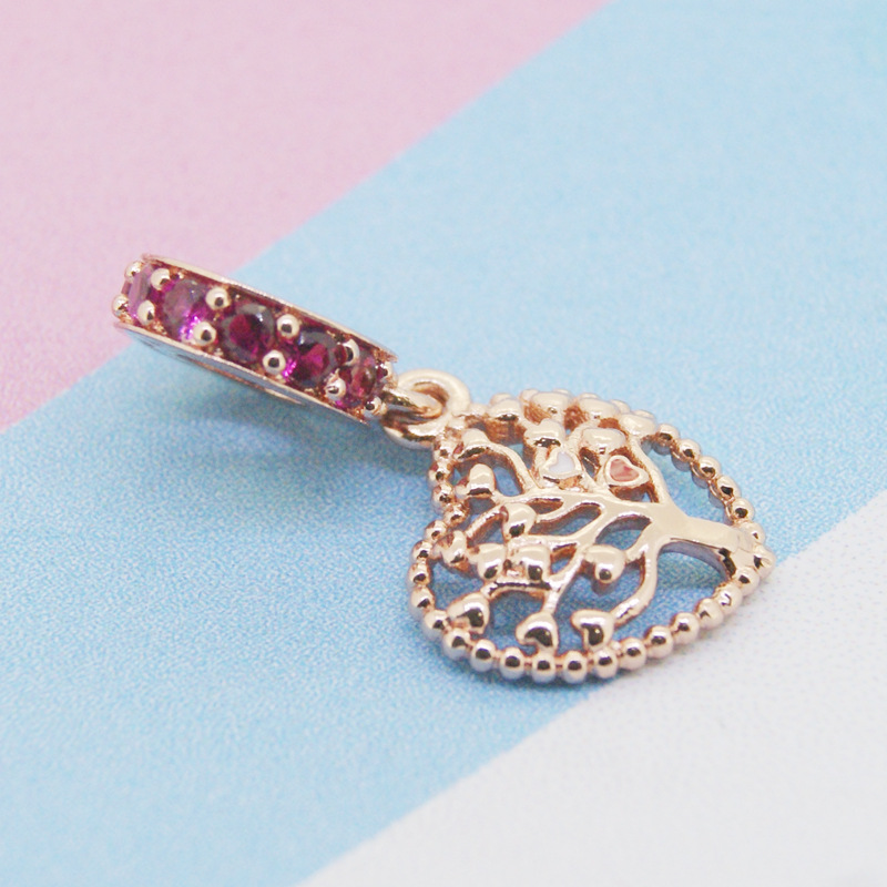 New Popular 925 Sterling Silver For S925 Snake Charm Bracelet Rose Lock Tree Of Life Love Family Charm Beads DIY Jewelry Making