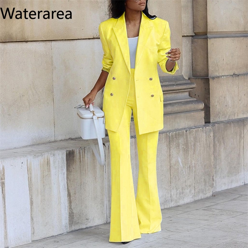 Waterarea Spring Winter Solid Women's Set Tracksuit Full Sleeve Blazers Pants Suit Two Piece Set Office Lady Business Uniform 220812, Coffee
Waterarea Spring Winter Solid Women's Set Tracksuit Full Sleeve Blazers Pants Suit Two Piece Set Office Lady Business Uniform 220812, Coffee