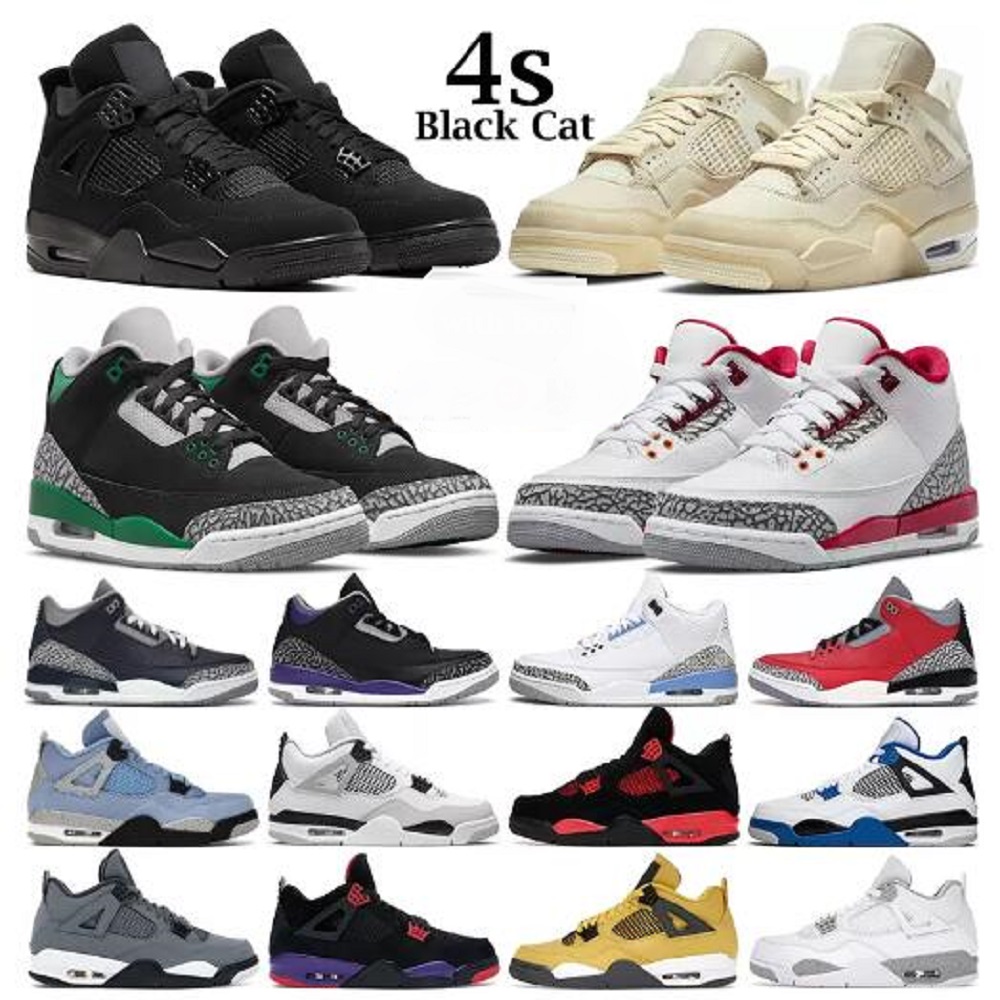 men jumpman basketball shoes 4 4s women Sail Military Black Cat Red Thunder University Blue White Oreo Cool Grey 3 Pine Green Cardinal Cement UNC mens sneakers, Color 44
men jumpman basketball shoes 4 4s women Sail Military Black Cat Red Thunder University Blue White Oreo Cool Grey 3 Pine Green Cardinal Cement UNC mens sneakers, Color 44