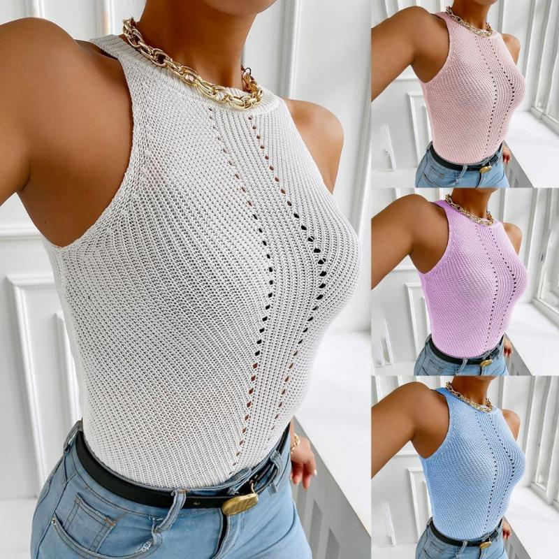 Women' Tanks & Camis SANWOOD Women O Neck Hollow Out Solid Color Vest Top Sexy Tee Shirt Summer Slim Halter Sweet Sleeveless, Blue
Women' Tanks & Camis SANWOOD Women O Neck Hollow Out Solid Color Vest Top Sexy Tee Shirt Summer Slim Halter Sweet Sleeveless, Blue