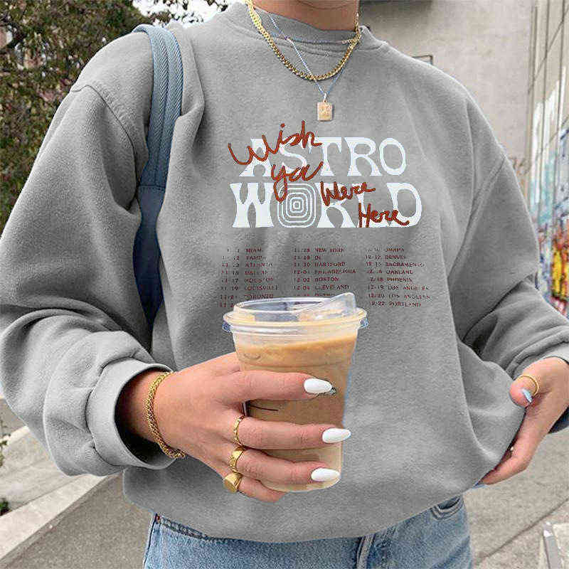 2022 Winter Women Sweatshirt O-neck Long Sleeve Letter Print Hoodies Female New Autumn Streetwear Casual Sport Pullover T220726, Khaki
2022 Winter Women Sweatshirt O-neck Long Sleeve Letter Print Hoodies Female New Autumn Streetwear Casual Sport Pullover T220726, Khaki