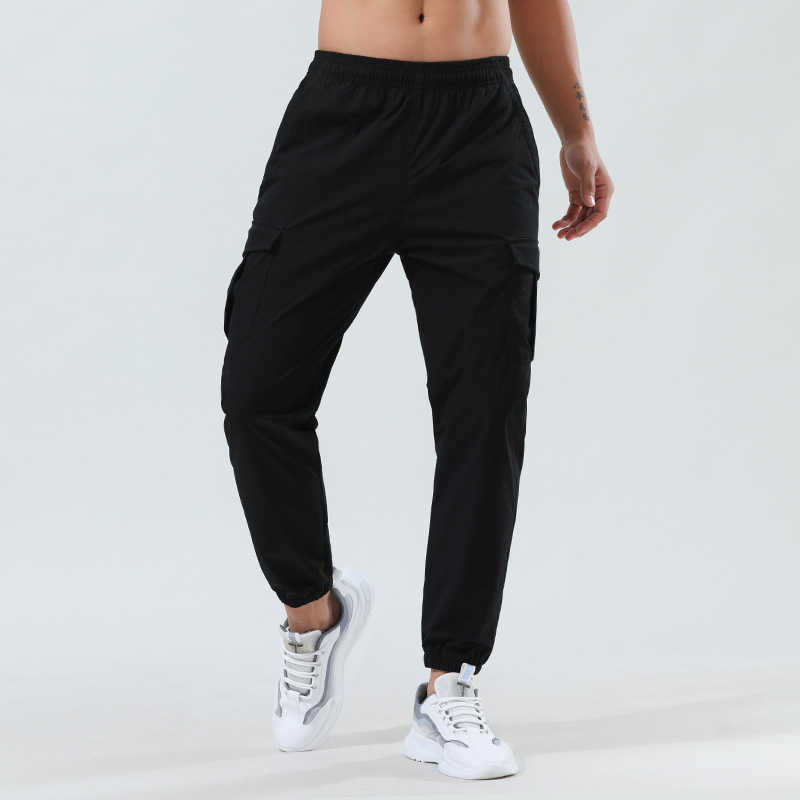 Leisure Sports Pants Men's Yoga Outfits Outdoor Quick Drying Leggings Loose Woven Foot Binding Fitness Overalls Mountaineering Gym Clothes