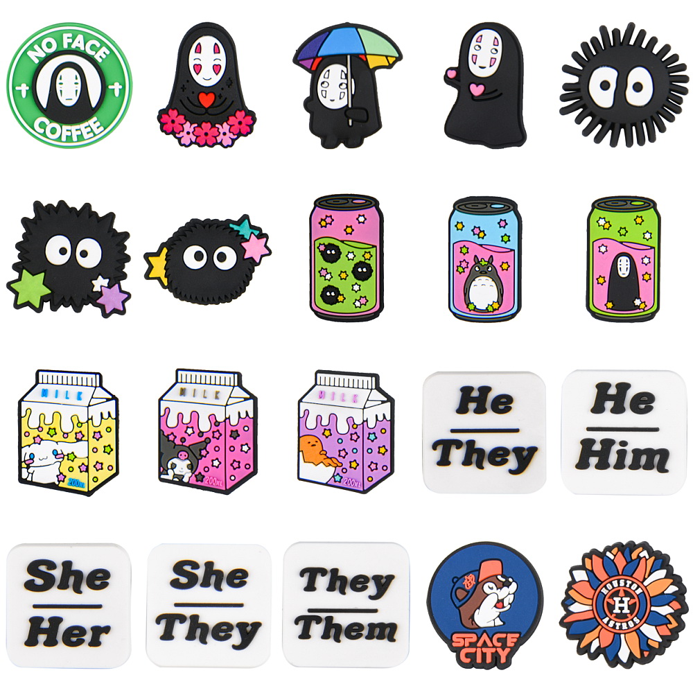 1PCS Spirited&Away Anime Croc Charms Cute No Face Man Shoe Decorations Clogs Sandals Wristband Accessories Kids Party Gifts
1PCS Spirited&Away Anime Croc Charms Cute No Face Man Shoe Decorations Clogs Sandals Wristband Accessories Kids Party Gifts