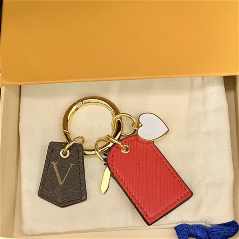 Designer Keychain Bag Key Chain Leather Chain Car Pendant Mens Women Key Buckle