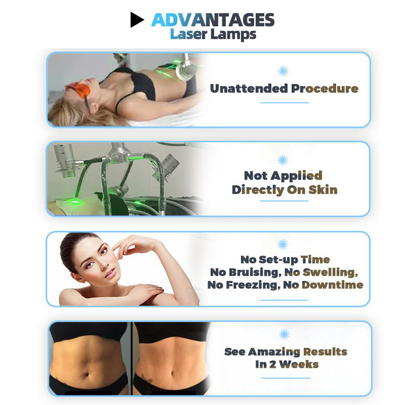 Green or Red Lights Available Slimming Weight Loss Lipolaser 6D Lipo Laser Machine FDA Cleared 6 Lamps Fast Delivery