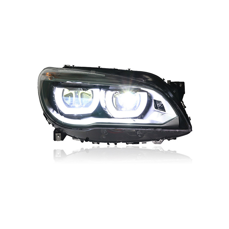 Car Headlights For F02 2009-2014 740i 730i 735i LED Bifocal Lens Head Lamps Driving Lamp LED Headlight Assembly