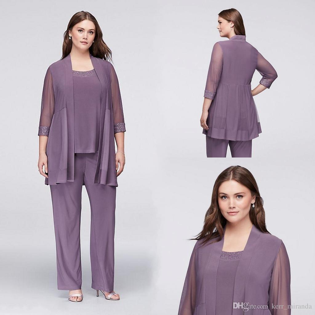 Elegant Three Pieces Mother Of The Bride Pant Suits With Jackets Sequins Wedding Guest Dresses Plus Size Chiffon Mothers Groom Dresses
Elegant Three Pieces Mother Of The Bride Pant Suits With Jackets Sequins Wedding Guest Dresses Plus Size Chiffon Mothers Groom Dresses