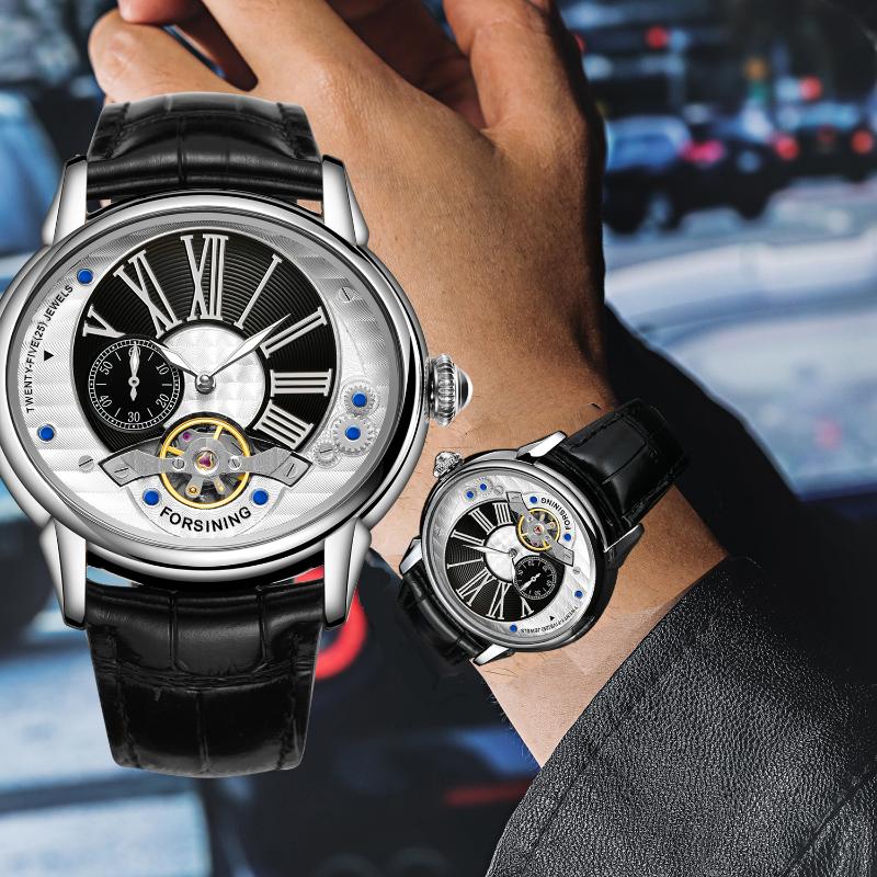 Wristwatches Forsining Oval Dial Men Automatic Mechanical Wristwatch Waterproof Casual Military Watch Skeleton Design Silver Black Belt Cloc
Wristwatches Forsining Oval Dial Men Automatic Mechanical Wristwatch Waterproof Casual Military Watch Skeleton Design Silver Black Belt Cloc