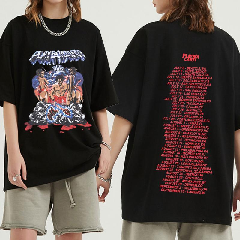 Men' T-Shirts T-shirt À Manches Courtes Pour Homme Vêtement En Décontracté Avec Musique Style Hip-hop Rap Playboi Carti Vintage Esthétique, 18
Men' T-Shirts T-shirt À Manches Courtes Pour Homme Vêtement En Décontracté Avec Musique Style Hip-hop Rap Playboi Carti Vintage Esthétique, 18