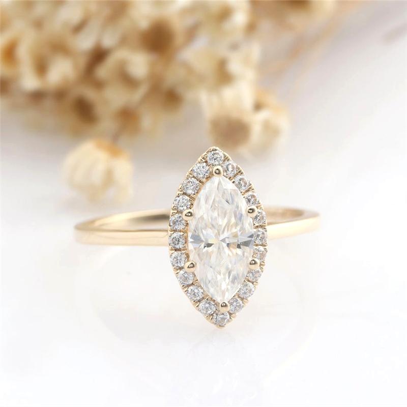 Cluster Rings RandH 10 5mm 1.0 Marquise Cut Women's Ring 14K Yellow Gold Stone Fine Jewelry Moissanite For Women EngagementCluster Clust
Cluster Rings RandH 10 5mm 1.0 Marquise Cut Women's Ring 14K Yellow Gold Stone Fine Jewelry Moissanite For Women EngagementCluster Clust